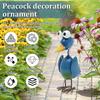 Metal Peacock Sculpture Lawn Decor 3D Sculpture Outdoor Garden Statue Weatherproof For Yard Decoration Figurine Ornament