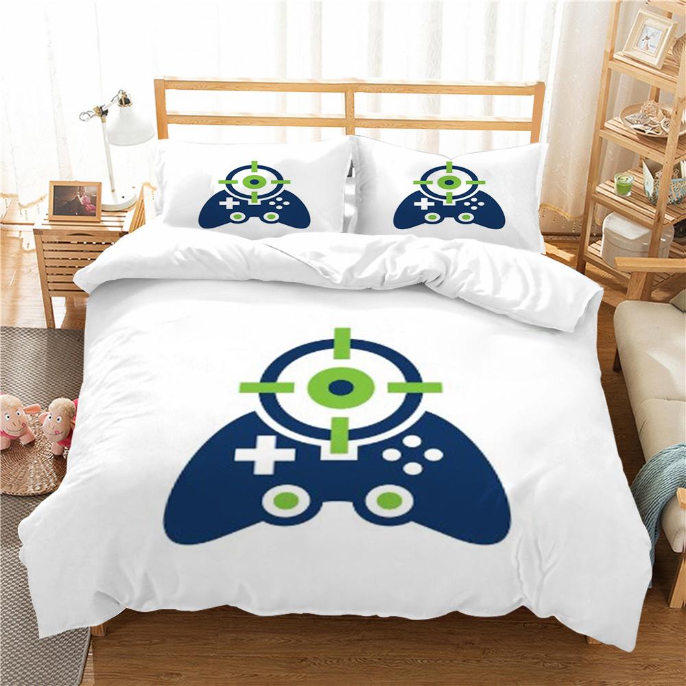 Strona główna pościel 3D Gamepad drukuj zestaw pościeli z mikrofibry pocieszyciel poszwa na kołdrę pościel poszwy na kołdry jeden rozmiar