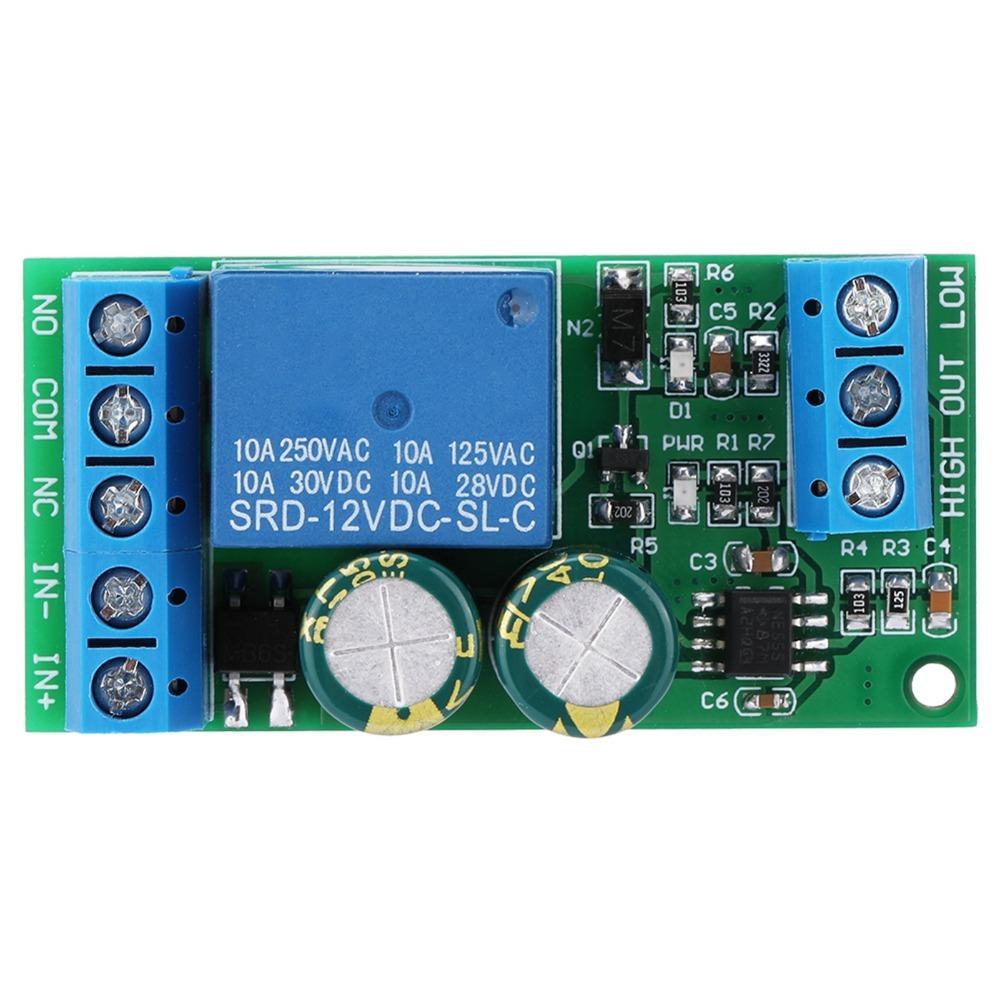 

DC 12-15V AC 9-12V Level Controller Module Automatic Detection Relay Switch Module Water Level Controller Liquid Sensor Switch коричневий