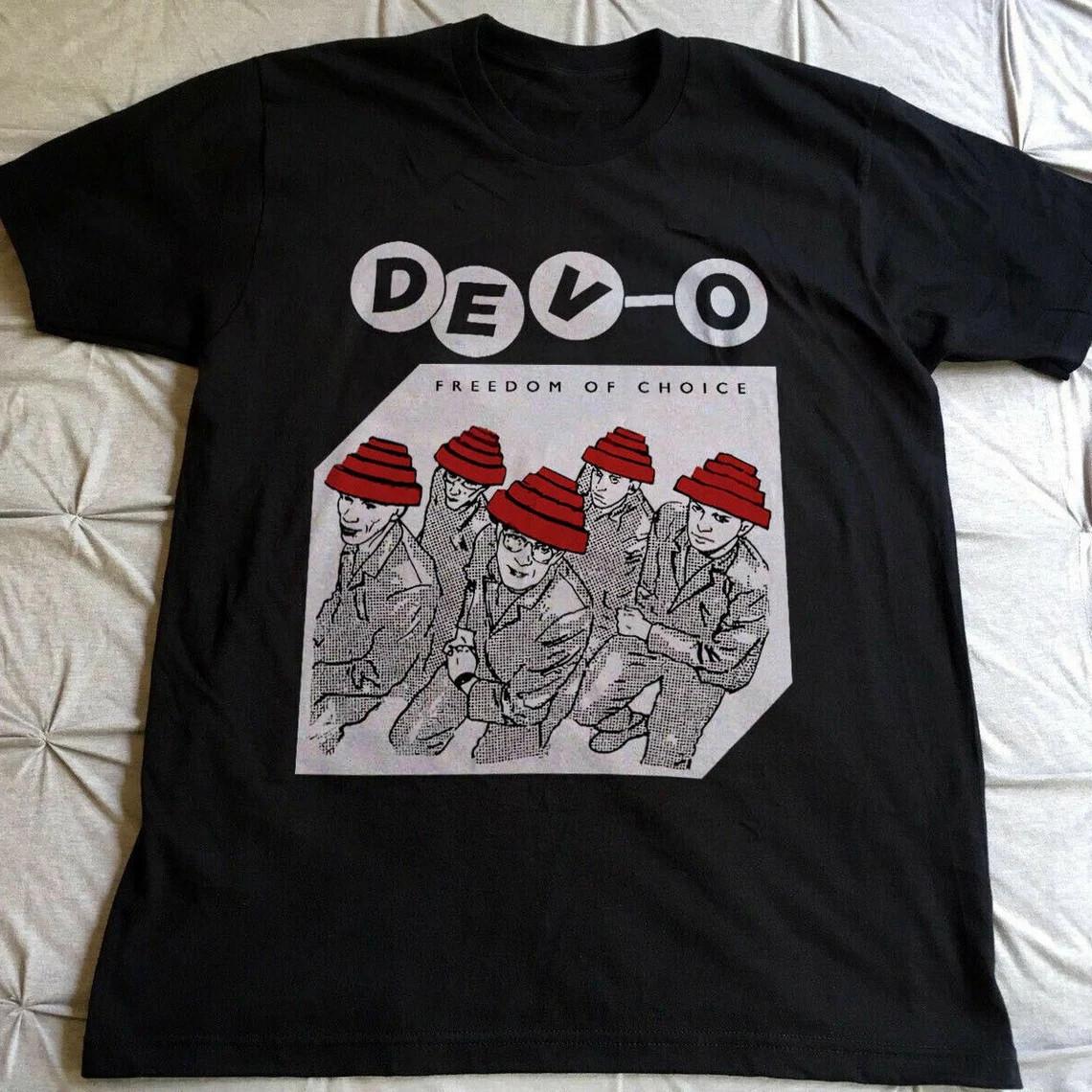 Devo Freedom of Choice T-shirt Black Unisex All Sizes S-5Xl S