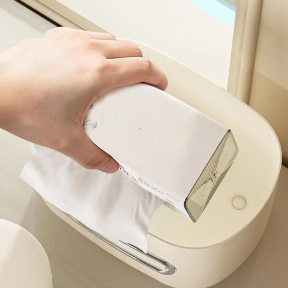 Cutie de șervețele antiderapantă Acvariu transparent pentru birou Cutie de depozitare multifuncțională Dormitor