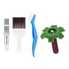 4x Air Conditioner Fin Cleaner Set Condenser Coil Comb Cleaning Brush