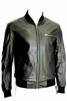 Men Jacket Black Handmade Lambskin Leather Genuine Biker Motorcycle Stylish
