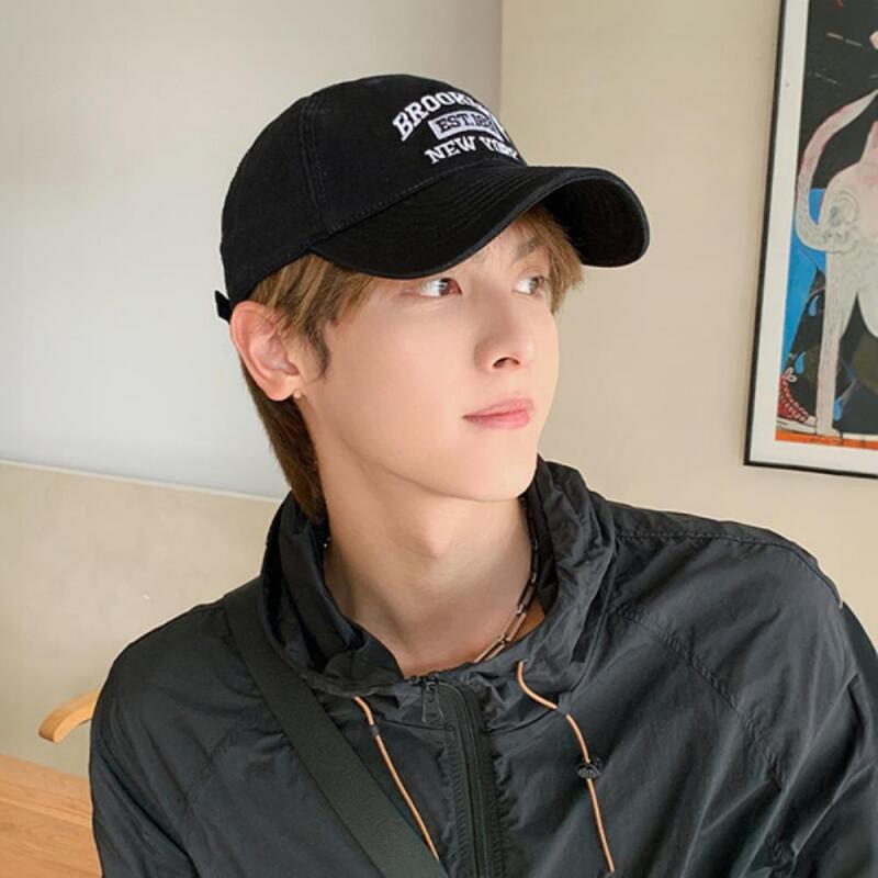 Brooklyn, USA travel toned-down casual ball cap baseball cap ivory