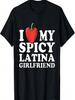 T-shirt J'aime Ma Petite Amie Latina Épicée