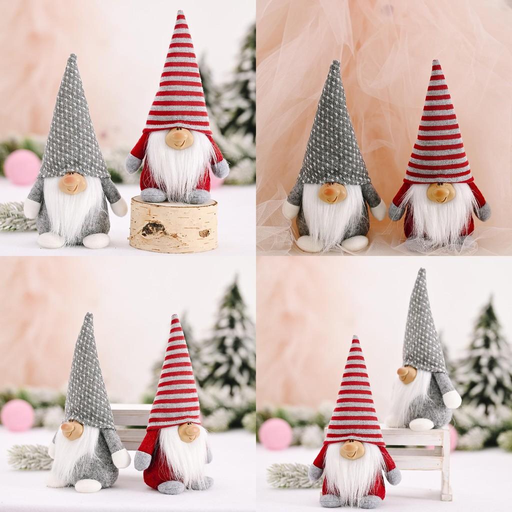 Christmas Santa Claus Figure Handmade Craft Seasonal Home Decoration Plush Doll