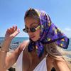 Female Scarf Hijab Square Headscarf Bandana Handkerchief Silk Scarves Woman Luxury Windproof Wraps Neckerchief Daily Wear