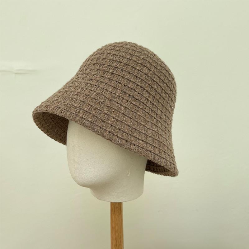 Модная льняная плетеная дышащая шляпа-ведро в корейском стиле для женщин на весенне-осенний сезон дым
