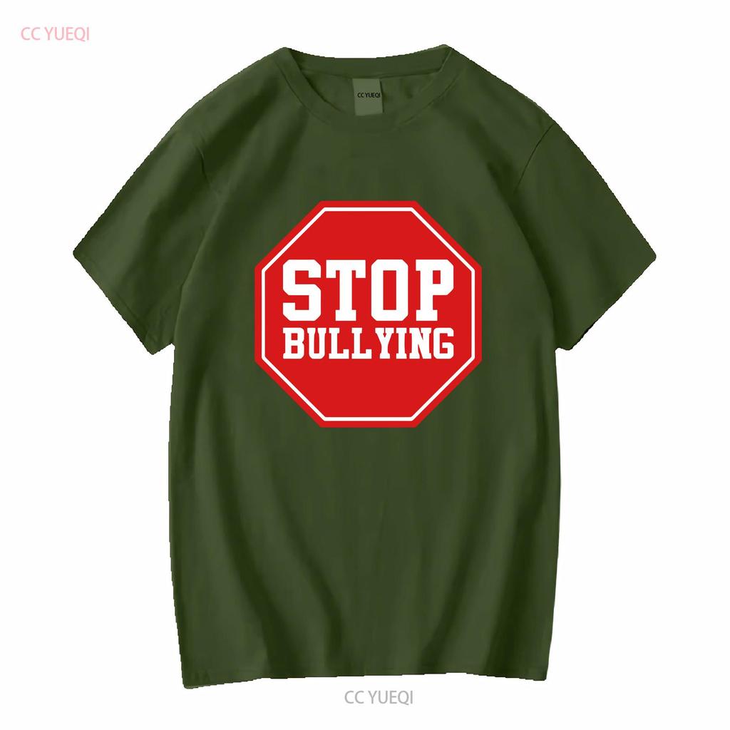 Stop Bullying Softstyle T Shirt vintage Washed designer clothes fashion homme Comfortable Slightly streetwear