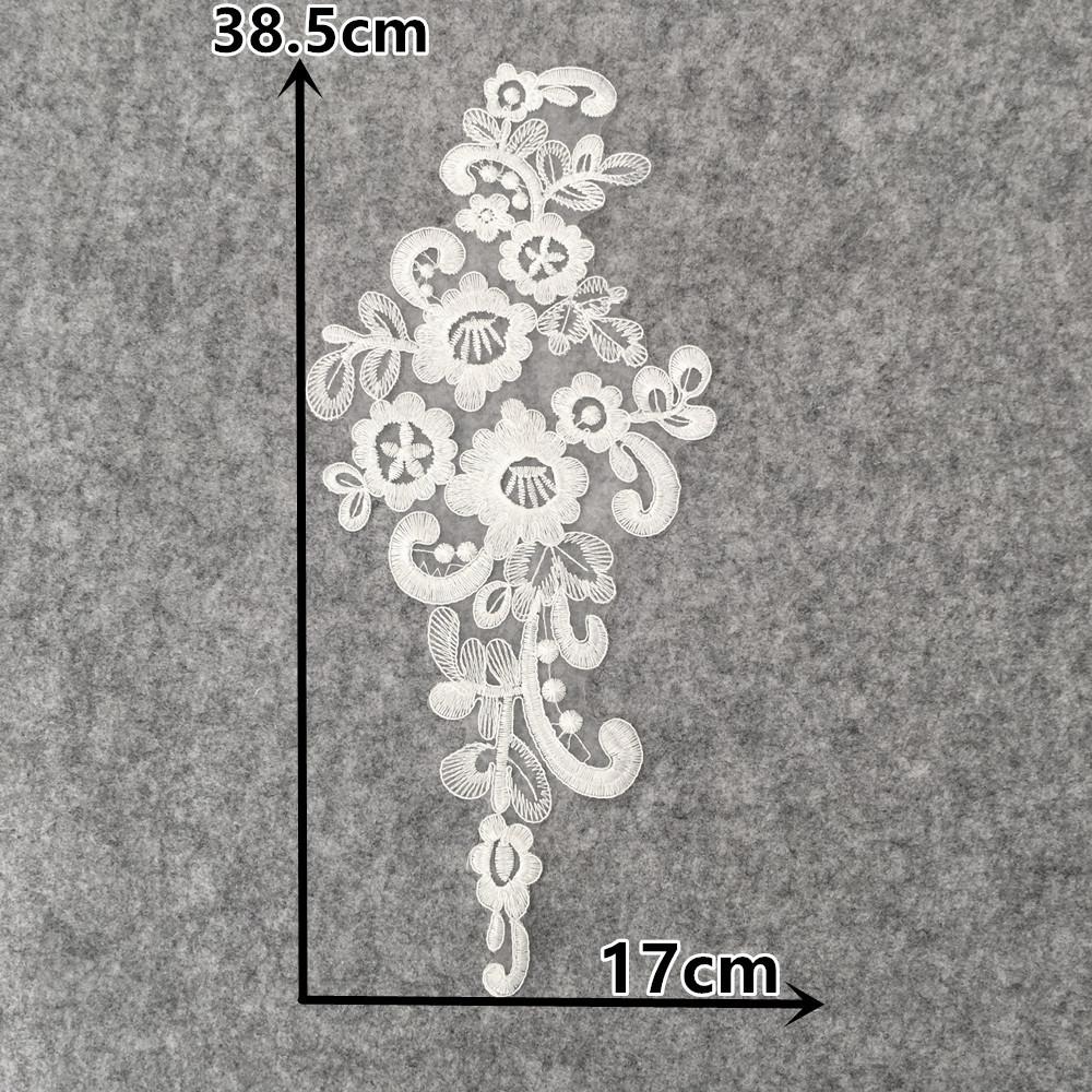 

Embroidery Polyester Sticky Flower Hollow Lace Mesh Single Flower Sewing Lace Collar Decoration With Clothing Accessories Style 1853 (1 piece)