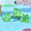 Micro-landscape Chubby Baby Frog Transparent Glow-in-the-dark Garden Decoration Accessory Mini Figurine