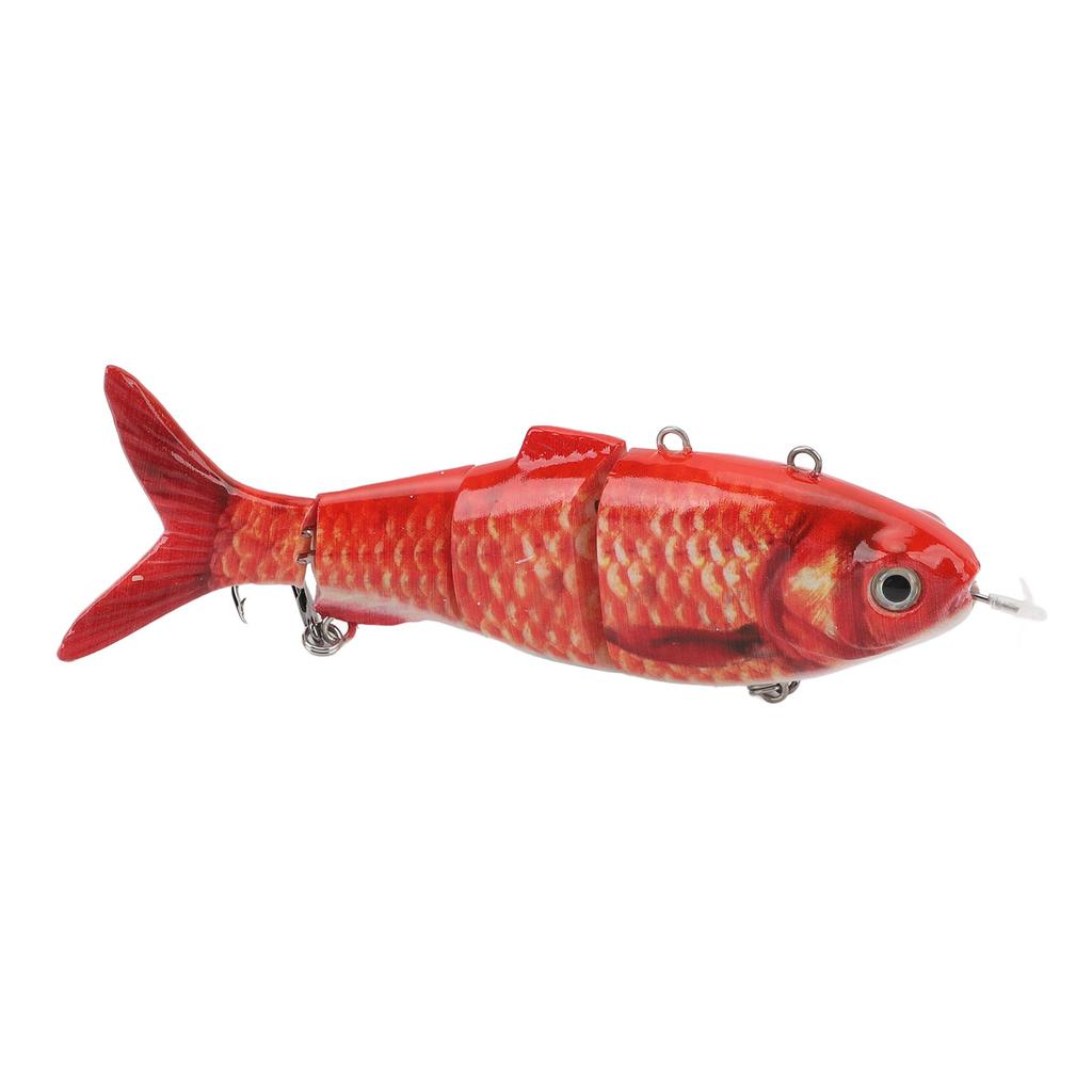 Robotic Swimming Fishing Bait Multi Jointed USB Rechargeable Electric Fishing Lure with LED Light