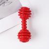 Dog Chew Toy Spiky Barbell Dog Toy with Built-in Bell to Relieve Boredom Interactive Teeth Cleaning Toy for Aggressive Chewers