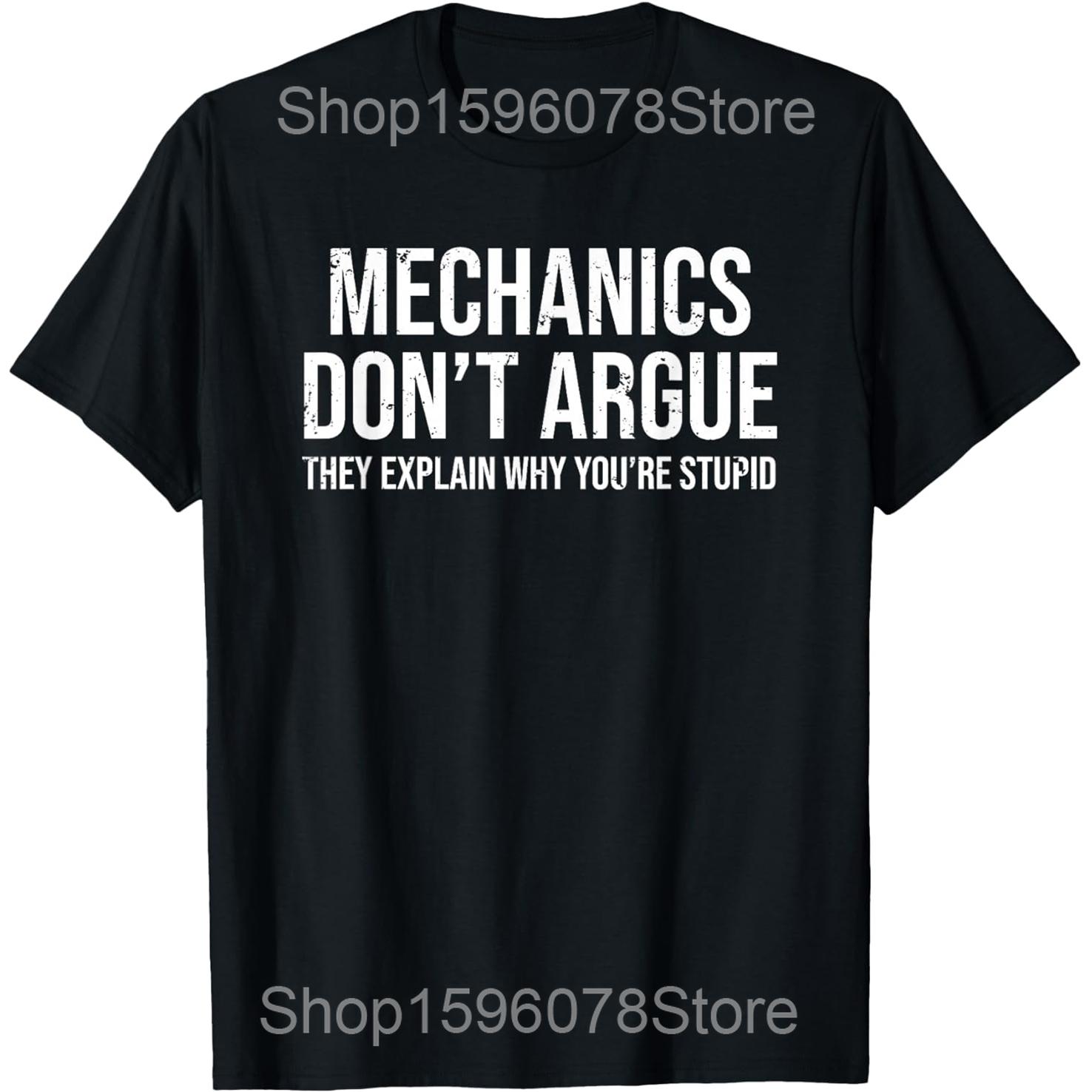 

Im A Mechanic I Fix Cars Spell Wrong T Shirts Men Women Cotton Humor Streetwear Tee Shirt Short Sleeve Unisex Loose Clothing S