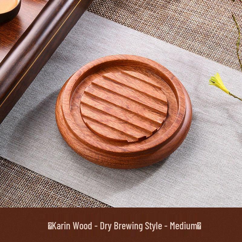 

Chinese Black Ebony Solid Wood Teapot Holder & Dry Brewing Tray