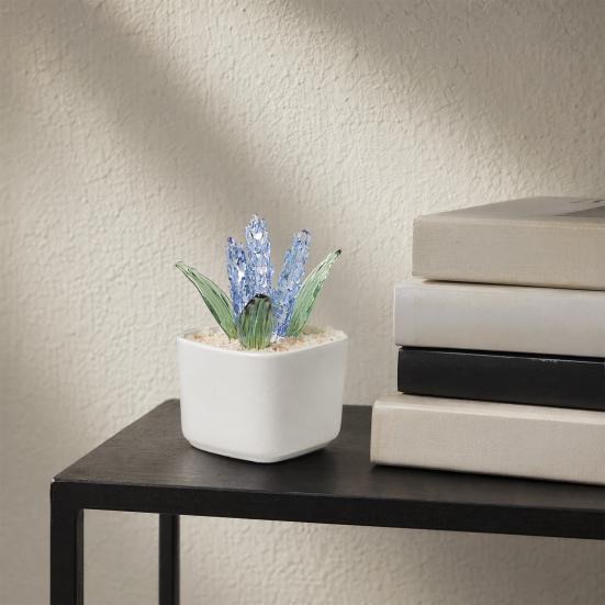 Artificial Potted Plant Handmade Colored Glaze Lavender Potted Plant