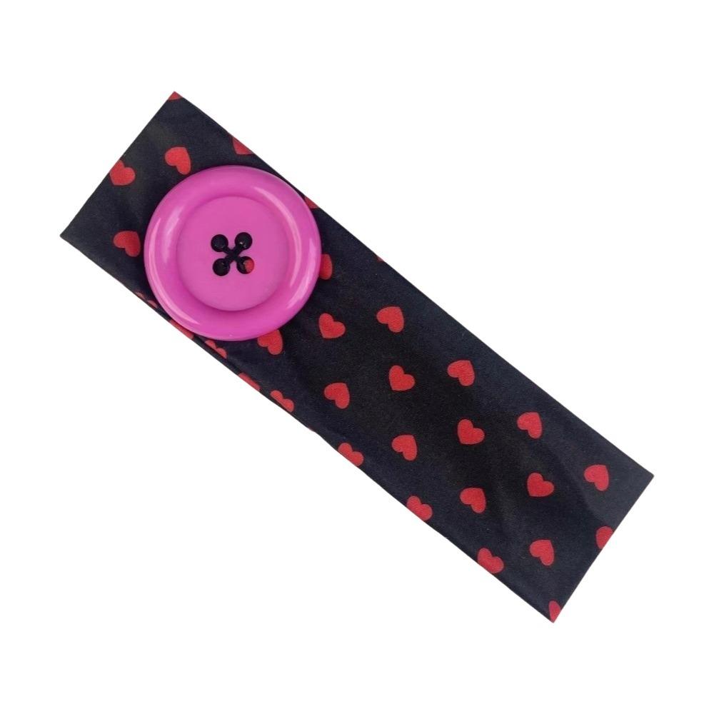 

Elastic Yoga Elastic Hair Band Love Heart Sport Headscarf Fashion Wide Headband Party чорний