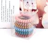 6Pcs/Set Fashion Matt Solid Telephone Wire Elastic Hair Band Frosted Spiral Cord Rubber Band Hair Tie Stretch Head Band Gum