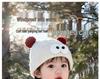 Children's Korean Style Cartoon Knit Hat - Thick, Warm, and Windproof for Boys and Girls.