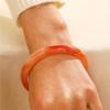 Marmor Mehrfarbiges Armband Damen Retro Rund Halbtransparent Acryl Persönlichkeit Boudoir Imitation Jade Armreif Mode Schmuck