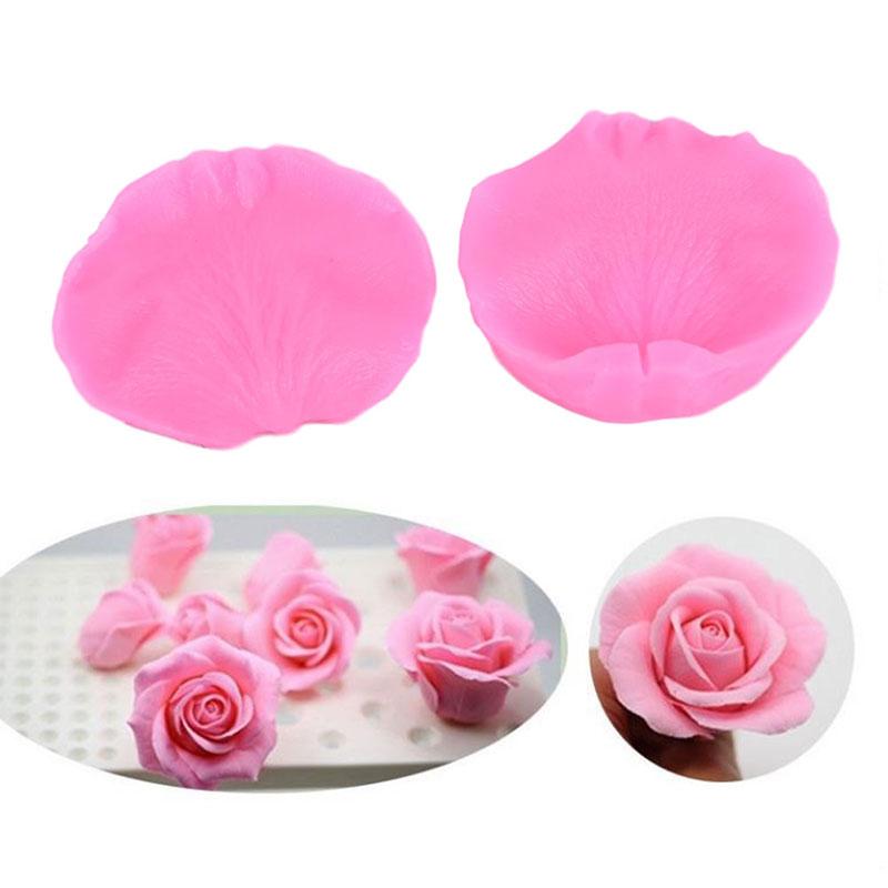 New Rose Petals Veiner Sugar Tool Meridians Flower Silicone Cake Mold Meridians Simulation Gum Paste Sugar Tool