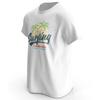 Vintage Surfen Kalifornien Herren T-Shirt mit Grafikdruck 100% Baumwolle Rundhalsausschnitt Kurzarm Tops Übergroßer Stil T-Shirts für den Urlaub