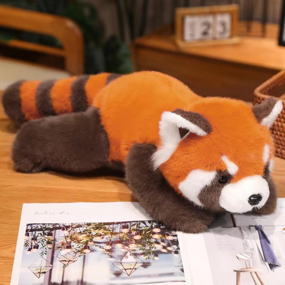 Ailurus Fulgens Cute Animal Plush Toy Raccoon Cartoon Sleeping Pillow New Year