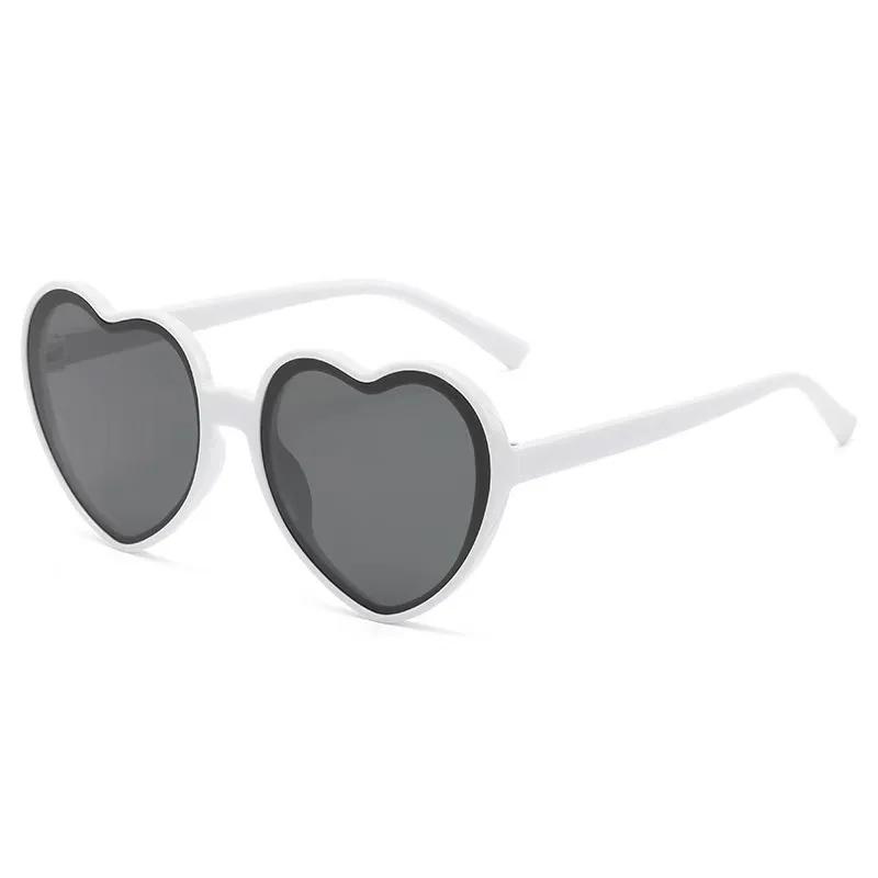 Peach Heart Sunglasses Women Big Frame Fashion Cute Sexy Retro Cat Eye Vintage Glasses Uv400 Unisex Eyewear Wedding Party Decor