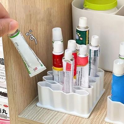 Porta Pomata da Scrivania Supporto per Pomata Materiale in Silicone Scaffale portaoggetti per Cosmetici Portapenne Organizer con Scomparto per Pomata per Casa