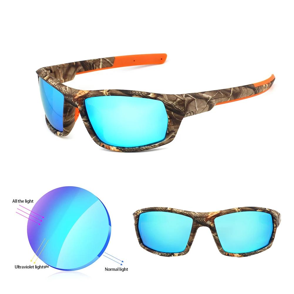 Outdoor Polarized Sunglasses Colorful Camouflage Sport Fishing Riding Glasses Beach Sun Glasses Men Women Shade Eyewears UV400