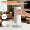 Paper Towel Holder Countertop Clear Acrylic Punch-free Weighted Base for Kitchen Bathroom Vertical Paper Roll Dispenser