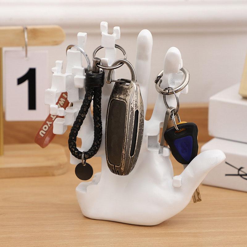 Resin Mosaic Hand Figurine Nordic Decorative Sculpture Deconstruct Finger Abstract Statue Modern Home Decoration Accessories