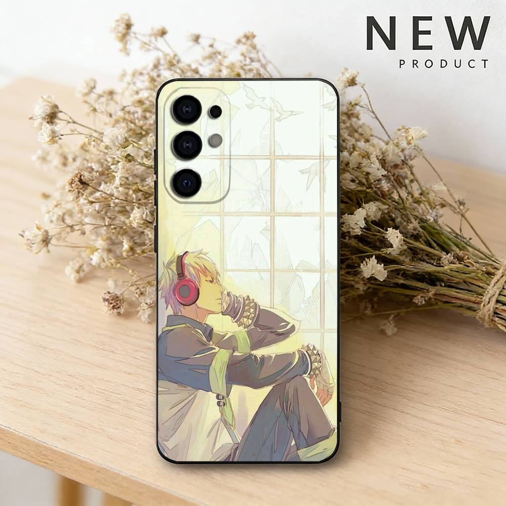 

D-Dramatical Animer M-Murder phone Case For Samsung S26,25,24,21,22,23,30,20,Ultra,Plus,Fe,Lite Black Soft Cover Samsung S25