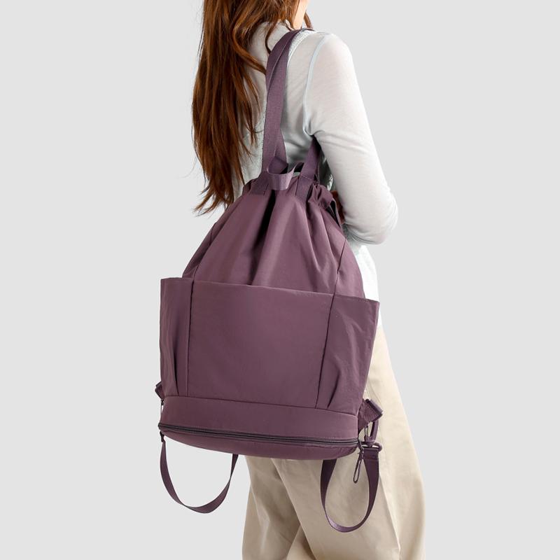 Multifunkční taška přes rameno Velkokapacitní batoh se stahovací šňůrkou Outdoorová sportovní taška