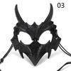 Halloween White Eyed Devil Mask Reusable Adjustable Scary Mask Smile Exorcist Mask Halloween Party Decoration Maskscarnaval mask