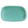 Sweet Color Home Storage Basket Square Shape Decoration Desktop Basket Organizer Imitation Rattan Storage Basket Organizer