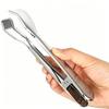 Ice Clamp Stainless Steel Ice Tongs Spring Design with Serrated Grip Non-Slip Ice Clip for Sugar Cubes Snacks