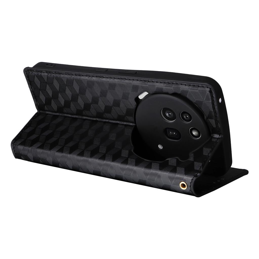 For Nothing Phone (3a) Pro Case Wallet Rhombus Imprinted Leather Phone Cover