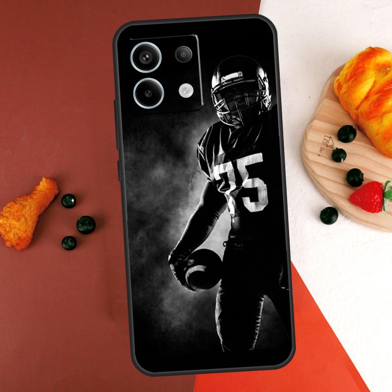 American Football Case For Xiaomi Redmi Note 14 13 Pro 9 10 11 12 Pro 10S 11S 12S Redmi 14C 13C 10C 12C Coque