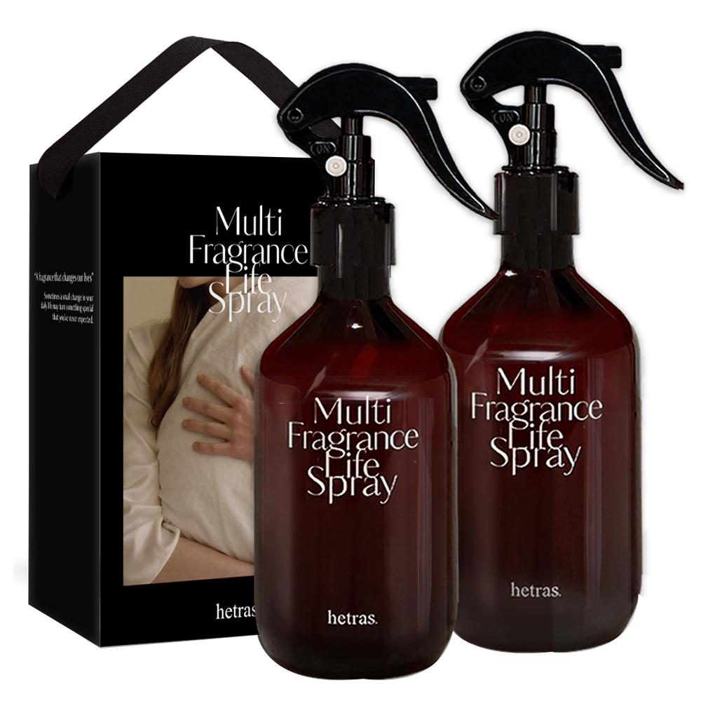 Hetras Multi-Fragrance Life Spray Fabric Perfume Pure Laundry 300ml x 2p