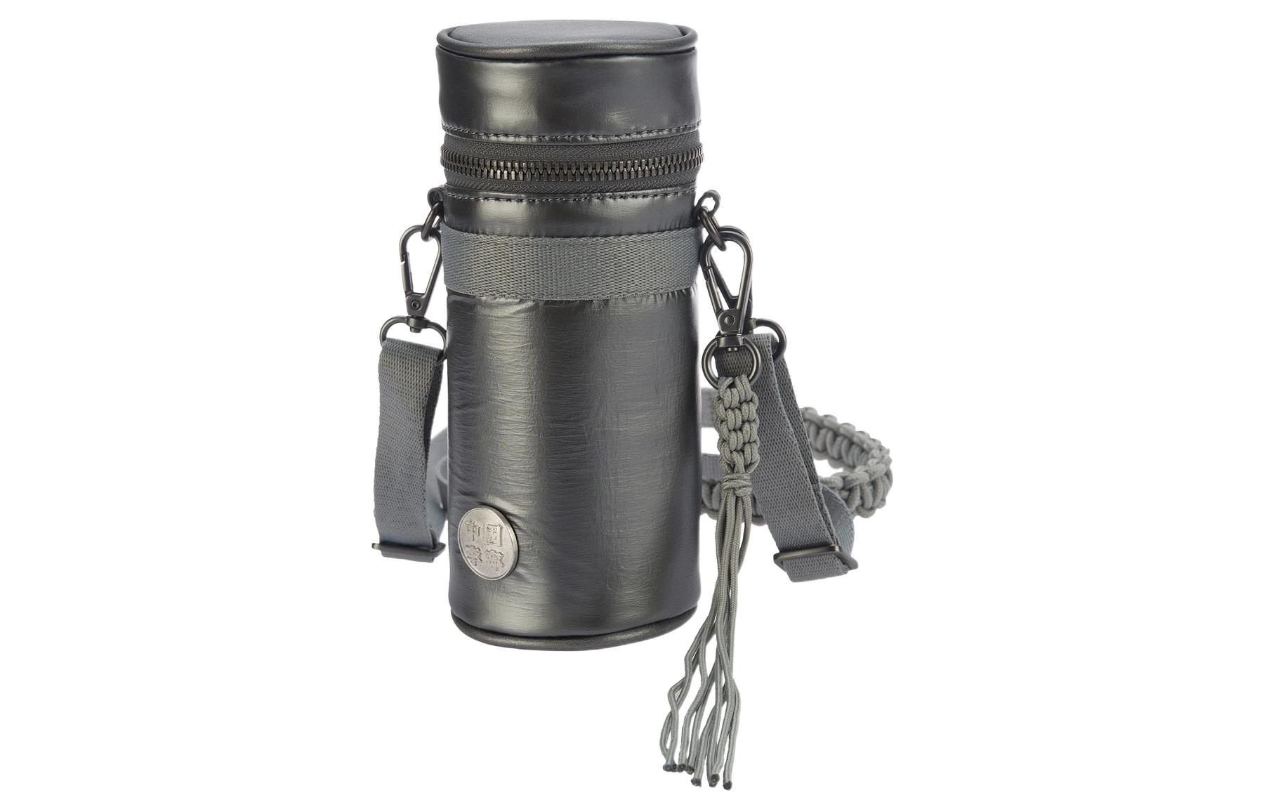 Li Ning Polyurethane Bucket Bag, Shoulder Bag, Crossbody Bag Regular Unisex Iron Gray ABLR152-1