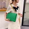 Soft Gold Metal Chain Pu Leather Armpit Retro Shoulder Small Square Bag Top Quality Luxury Brand Crossbody Bag For Woman
