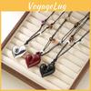 Style Irregular Heart Pendant Necklace With Alloy Chain For Casual Women