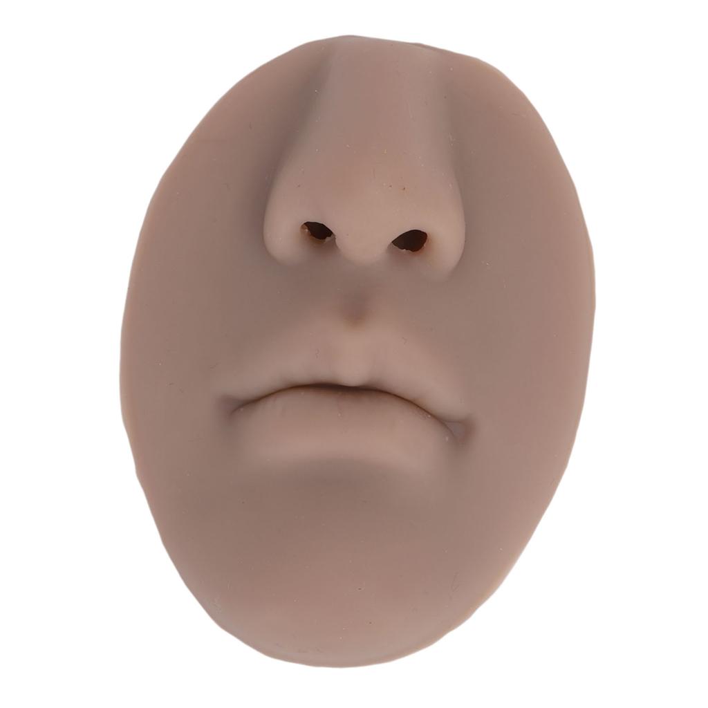 5D Silicone Nose Mouth Model Soft Simulating Lip Piercing Practice Model for Jewelry Display Teaching