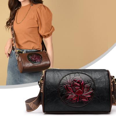 Casual Women's Handbag Soft Leather Women's Crossbody Bag Fashion Printed Women's Crossbody Bag