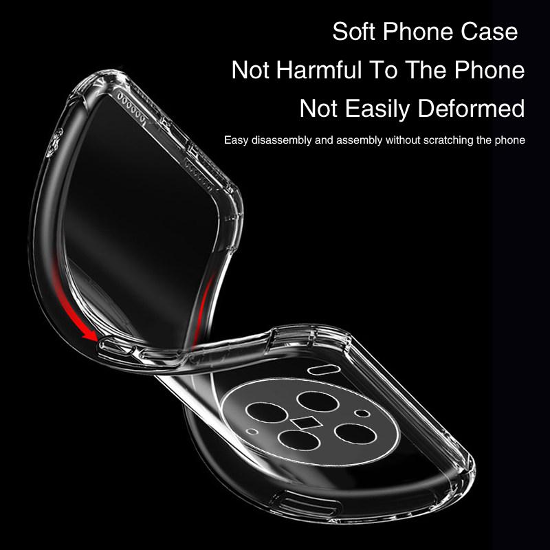 Airbag Phone Case for VIVO X300 Ultra FE Pro X300S X300Ultra X300FE X300Pro 5G Soft Clear Silicone TPU Original Back Cover Funda