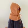 Ears Neck Baby Balaclava Hat One-piece Knitted Cap Durable Scarf Mask Hats  Autumn and Winter