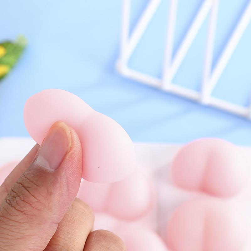 10/30/50 Fun Butt Mochi Squeezable 3D Stress Relief Peach Butt Stickers For Phone Decoration Accessories Toys