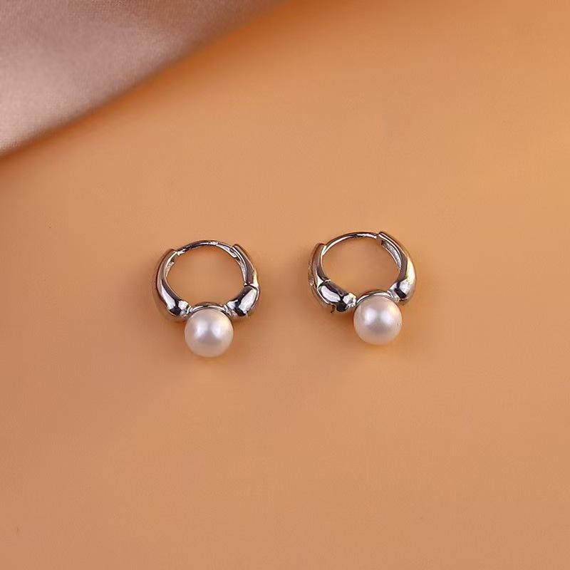 Elegant French Pearl Dangle Earrings - Luxurious & Versatile Design