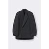 Customellow Gray Loose Fit Wool Falling Back Drape Jacket Cwjaw25991gyx